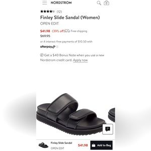 Gently Used Open Edit slides. Originally from Nordstrom Very comfy. Size W-7.5